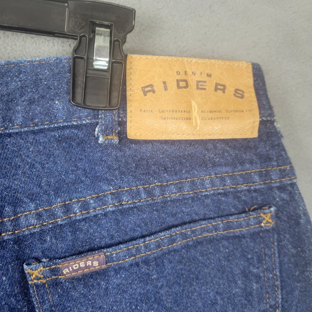 Riders Jeans Mens 34x30 Straight Leg Classic Fit Zip Fly Made in USA Vintage 90s